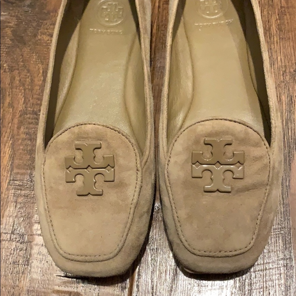 Tory burch loafers- brown suede- only worn twice